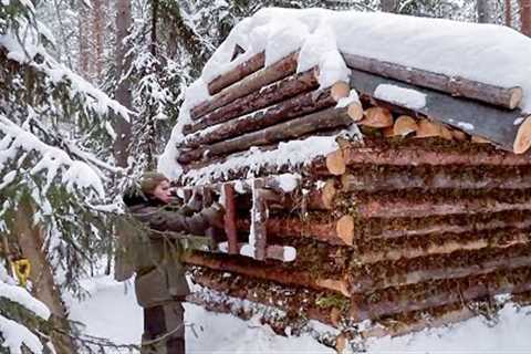 Survival in -45°C  Building and Defending a Cabin in the Wilderness