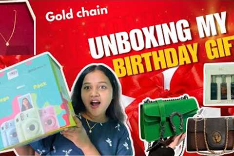 MY BIRTHDAY *GIFT* UNBOXING | *GOLD CHAIN *🎁 GIFT |  INSTAX MINI 12  📸 | Manisha Mann Andaman Vlog