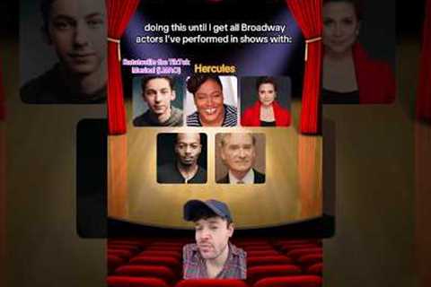 doing this filter until I get all actors I’ve worked with 🫡 #broadway #actor #theatre #musical