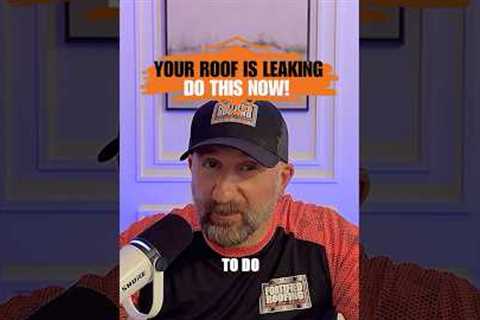 Roof leak repair tips