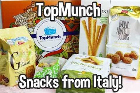 TopMunch Italy Monthly Snack Subscription Box Unboxing, Review, and Taste Test