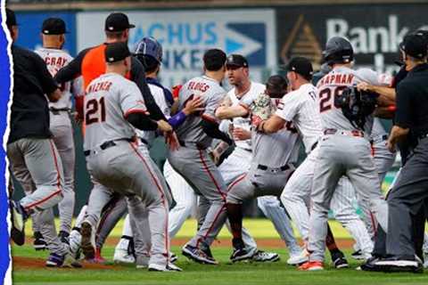 Punches thrown as Rockies and Giants BRAWL following Rafael Devers home run