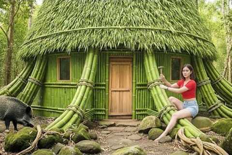 150 Days Survival Alone Building Complete House In The Forest, Survival Alone, Solo Bushcraft