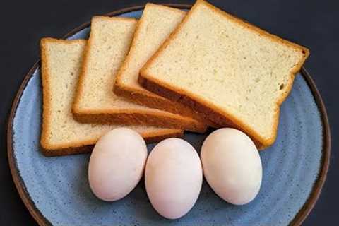 Simple Breakfast recipe! Just Add Eggs to Bread for a Cheap &amp; Delicious Meal!