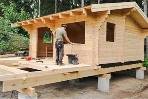 Man Builds Incredible DIY Wood Cabin in the Woods Start to Finish by @bjornbrenton