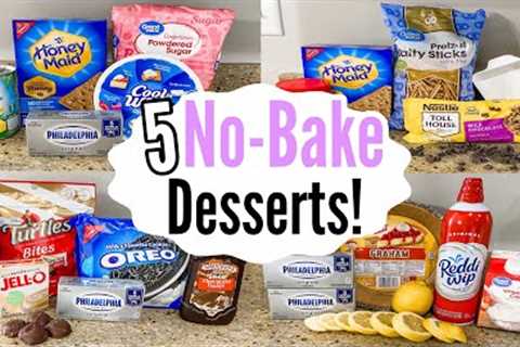 5 NO-BAKE DESSERTS | The Best EASY SUMMER Dessert Recipes | Julia Pacheco