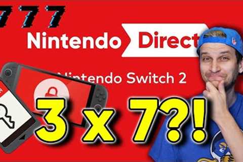 Nintendo Direct Next Week — 3 Mysterious “7” Games + Game Key Card Twist!