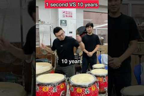1 Second VS 10 Years Playing Chinese Drums #aylex #percussion #percussionist #chinesedrums #drums