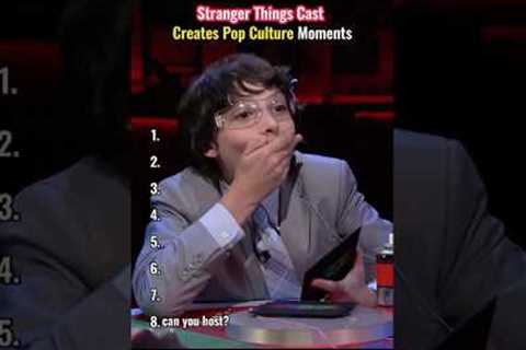 Stranger Things Cast Creates Pop Culture Moments.#StrangerThings #PopCulture #MillieBobbyBrown