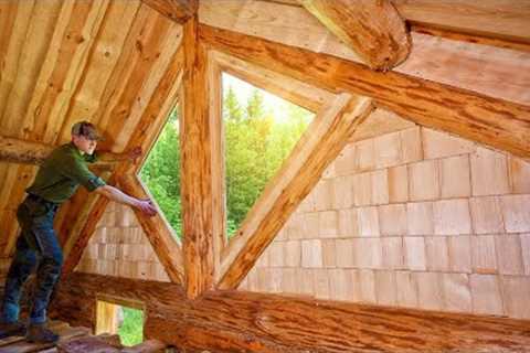 Making and Installing Handmade Windows and Wooden Shingles for My Log Cabin
