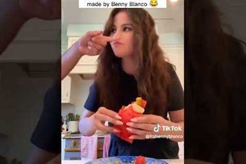 They are so cute and funny at the same time☺️#selenagomez #bennyblanco #shorts #couple #love #fyp