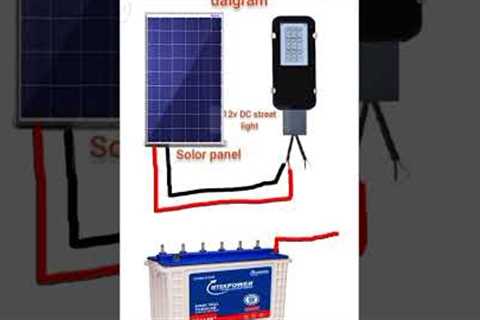 12volts Dc solor street light wiring