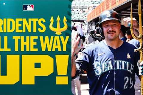 ALL 18 RUNS: The Seattle Mariners slug 5 homers in a BLOWOUT victory vs. the Braves! 🔱