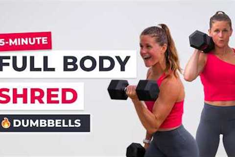 35-Minute Full Body Strength + Cardio Workout | Arms, Legs + Abs