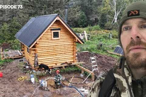 Bathroom Extension: DIY Well TROUBLE, Deer Season Prep |EP73| Log Cabin Build on Off-Grid Homestead