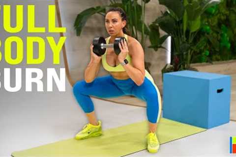 Total Body Burn! 🔥 40 Minute Dumbbell Workout | Beginner to Advanced!