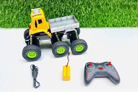 Remote control 6 wheels car truck unboxing- dabbaunboxing 