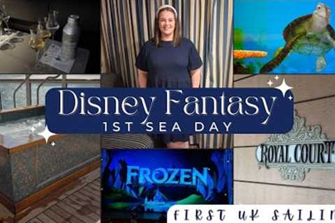 SEA DAY ONBOARD THE DISNEY FANTASY🚢✨ First UK Sailing 🇬🇧 5 Nights from Southampton
