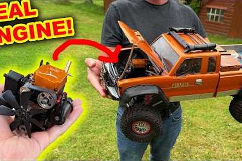 Real Engine in Toy Car Project