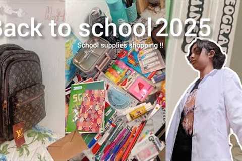 BACK TO SCHOOL 2025✏️📚|School supplies shopping +Haul,New bangs, registration...