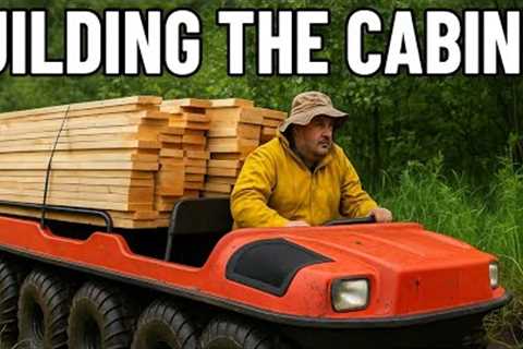 Off-Grid Cabin Extreme Lumber Haul - Can't Build Without Lumber [ep 12]