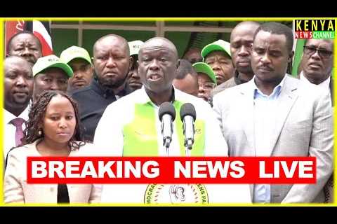 LIVE - Rigathi Gachagua Big Announcement with DCP Party Leaders ahead of By-elections