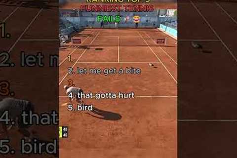 Ranking Top 5 Funniest Tennis Fails 🎾😂
