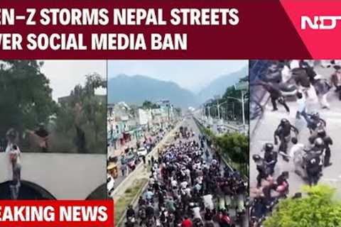 Nepal GenZ Protest | Gen-Zs Storm Nepal Streets Over Social Media Ban, Corruption