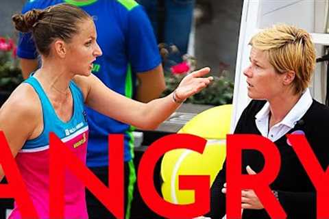 Top 10 WTA Tennis Meltdowns (ANGRY)