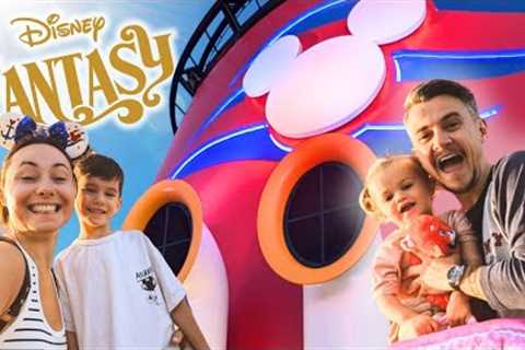 Disney Fantasy with TWO Young Kids, Our First Disney Cruise - DAY 1 (EMBARKATION)