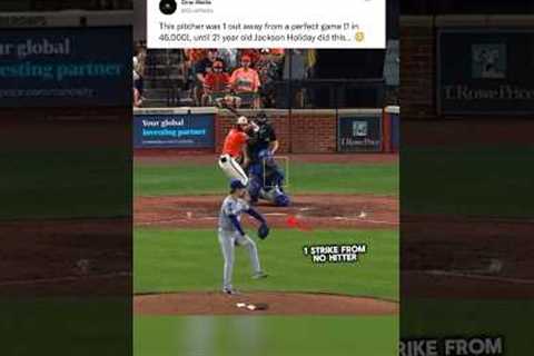 He Almost Had a No-Hitter 😳🚨. #baseball #pitcher #homerun