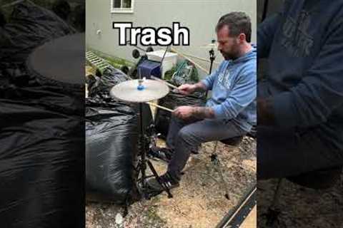 This is the trashiest drum kit you’ll ever hear #drums #everythingwitheric #ericlovley