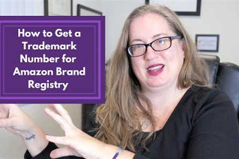 Amazon Brand Registry: Getting a Trademark Number || timeline for getting a USPTO trademark number