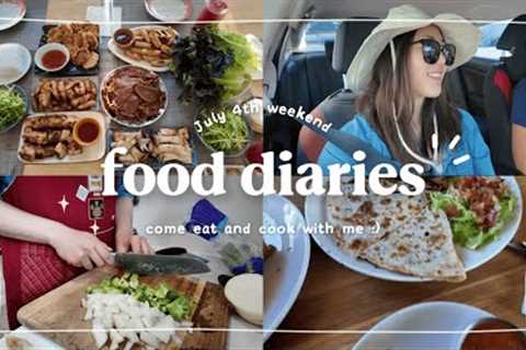 summer food diaries 🌞 | healthy plant-based breakfast recipes, grocery shopping, kbbq with the..