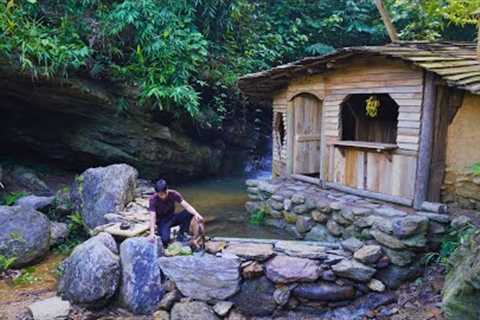Build a pool under a beautiful waterfall. Search for tracks to hunt wild boar