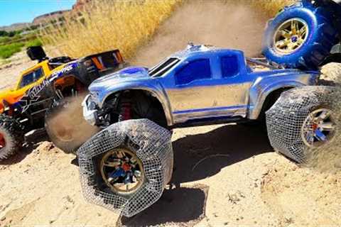 RC Car Custom Sand Wheels Dune Domination!