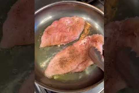 How to pan sear chicken #chicken #chickenbreasts #cooking