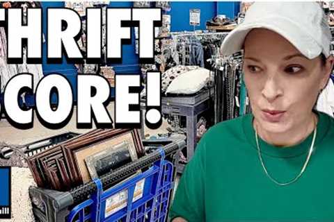 I Hit the JACKPOT at Goodwill! • Thrift Store Shopping &amp; Haul
