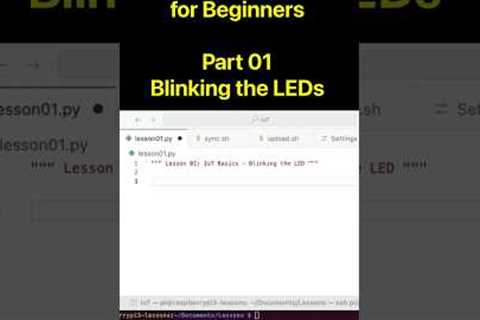 IoT in Python For Beginners  | 01 - Blinking the LEDs (Short Version)