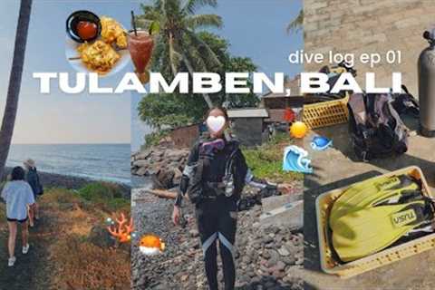 my first scuba diving trip 🤿🪸 getting ow certified &amp; shipwreck diving in bali tulamben