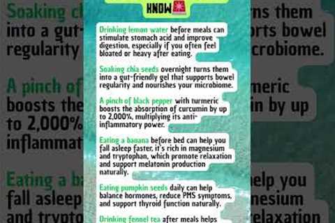 DAILY HACKS YOU NEED TO KNOW🚨 #shorts  #youtubeshorts  #fyp  #healthylifestyle  #nutritiontips