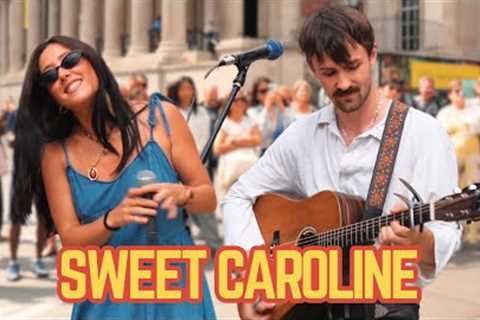 London Street Crowd Goes WILD for Couple Singing ‘Sweet Caroline' | Neil Diamond
