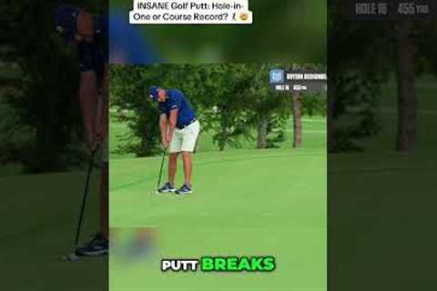 INSANE Golf Putt: Hole-in-One or Course Record? 🏌️‍♂️🤯 #golf #goodgood #dechambeau #pga #barstool