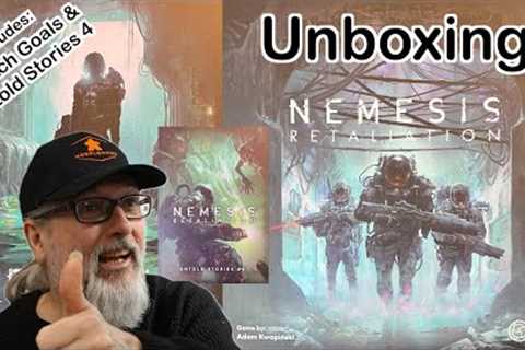 Nemesis Retaliation | Unboxing the Core Game, Stretch Goals &amp; Untold Stories Vol 4 | Awaken..