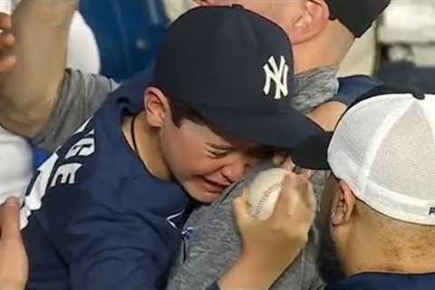 Some of the most WHOLESOME fan baseball exchanges ever!