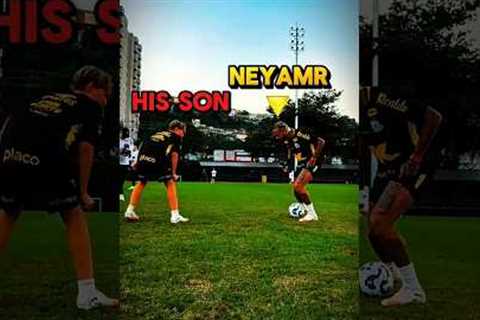 “Neymar Nutmegs His Own Son 😅⚽ | Funny Father-Son Moment