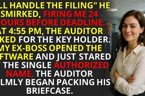 He Fired Me 24 Hours Before The Deadline. Then The Auditor Asked For The Key Holder. 💼
