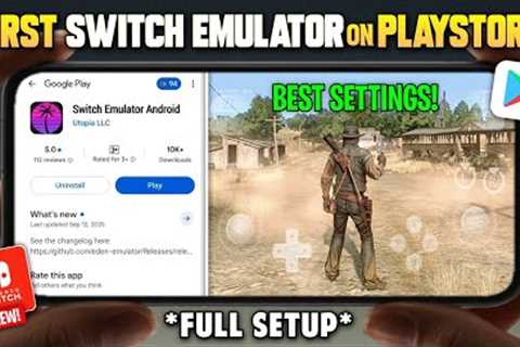 Finally! First Nintendo Switch Emulator on Play Store – Eden Emulator Full Setup &amp; Gameplay 🎮