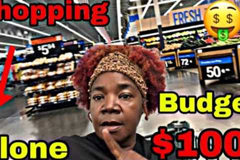 SHOPPING ON A BUDGET $100 AT 7 AM ALONE NO EBT LOOKING FOR CLEARANCE + DEALS AS A DISABLED LADY 🙏🏾