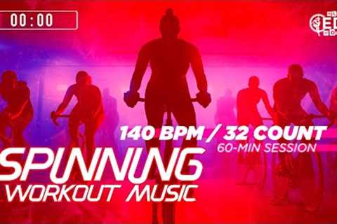 🔥 Spinning Workout Music | 140 BPM/32 Count | 60-Min Session